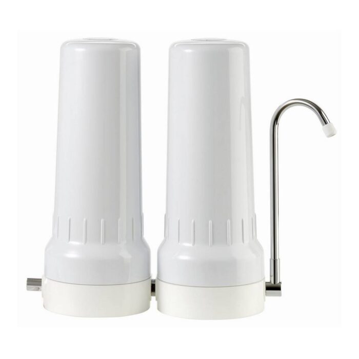 atlas filtri water filter depural top countertop white duo