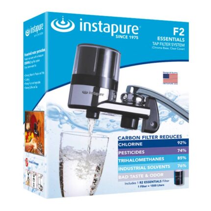 instapure faucet water filter F2 F2CE chrome clear package